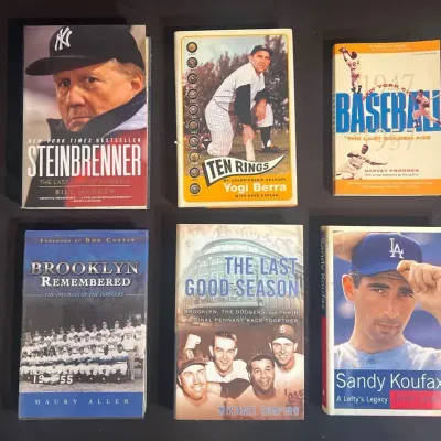 Vintage NY Baseball Books Collection (6pc)