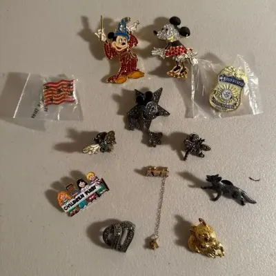Vintage Disney Pins & Others (12pc)
