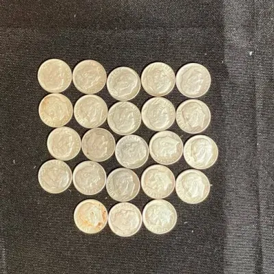 3 Oz Junk Silver Dimes - 23 count