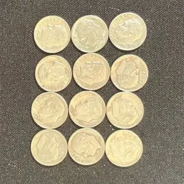 1 oz, 90% junk silver dimes 