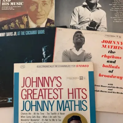 Vintage Vinyl - Iconic Male Vocalists: Sinatra, Bennett, Mathis, Davis (5pc)