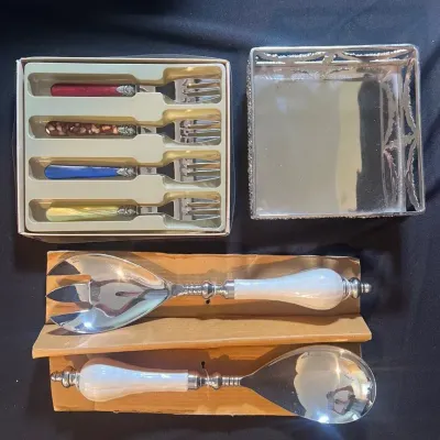 Julia Knight Peony Salad Serving Set (7pc)