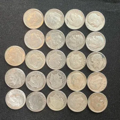 2 Oz Junk Silver Dimes - 23 count