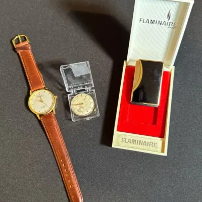 Vintage Watches & Butane Lighter (3pc)