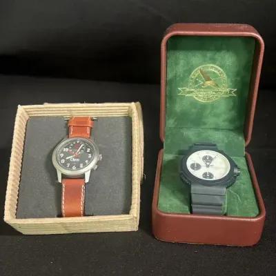 Vintage Watches With Alarms - Eddie Bauer, Orvis (2pc)