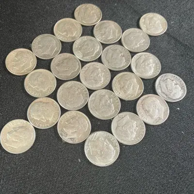 2 Oz Junk Silver Dimes - 19 count
