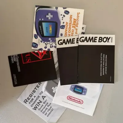 Nintendo GameBoy Advance Color Glacier With Box