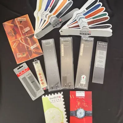 Vintage Swatch Watch Accessories & Designs (11pc)