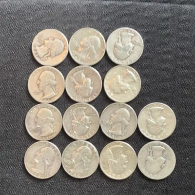 3 Oz Junk Silver Quarters - 14 count