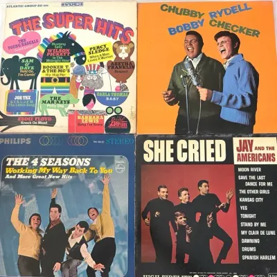 Vintage Vinyl - Fun mix of 60s soul, pop, and doo-wop! (4pc)