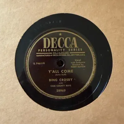 Vintage Vinyl - 78 RPM Record Albums– Bing Crosby, Perry Como, Tennessee Ernie Ford, Don Cherry