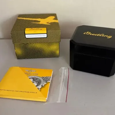 Empty Watch Boxes Case (Breitling) & Manual Only (3pc)