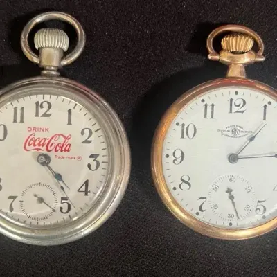 Vintage Pocket Watches - Coca-Cola, Ball Watch Co. (2pc)