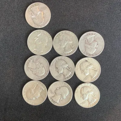 2 Oz Junk Silver Quarters - 10 count