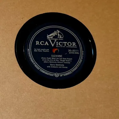 Vintage Vinyl - 78 RPM Record Albums - Eartha Kitt, Harry Belafonte, Frank Sinatra
