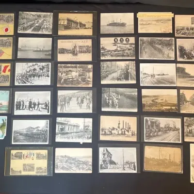 Antique Postcards & Photos - Military Events in Vladivostok (36pc) 