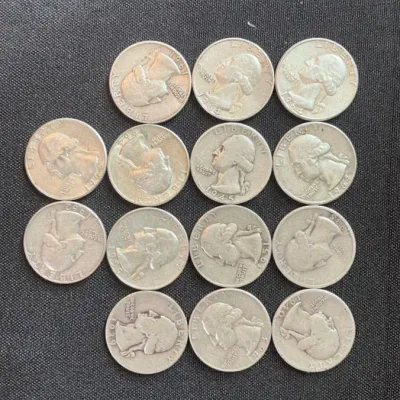 3 Oz Junk Silver Quarters - 14 count