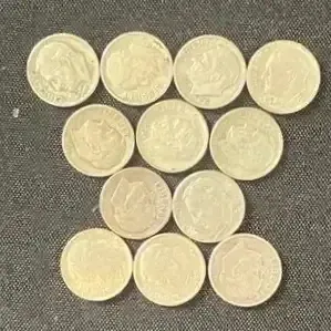 1 Oz Junk Silver Dimes - 12 count