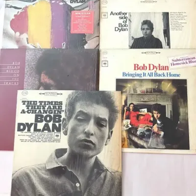 Vintage Vinyl - Bob Dylan, Columbia Records (5pc)