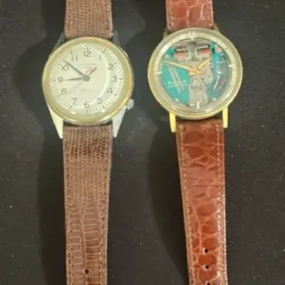 Vintage Watches Lot #1 - Hamilton RR & Bulova Spaceview (2pc)