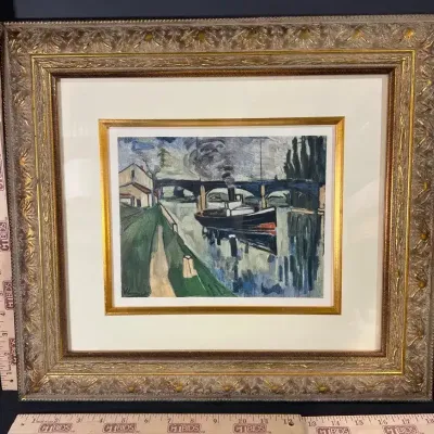 “La Seine a Poissy” By Maurice de Vlaminck