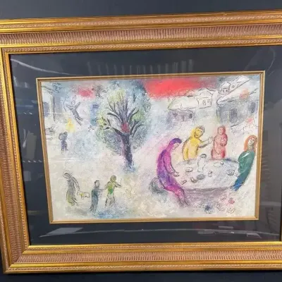 Marc Chagall “ The Meal At Dryas’ House”