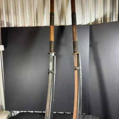 Pair Of Chinese Pu Dau Swords