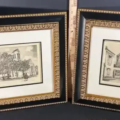 “Eglise” Maurice Utrillo Prints (2)