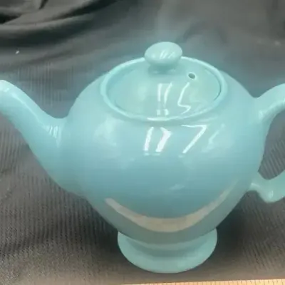 Vintage McCormick Light Blue Tea Pot