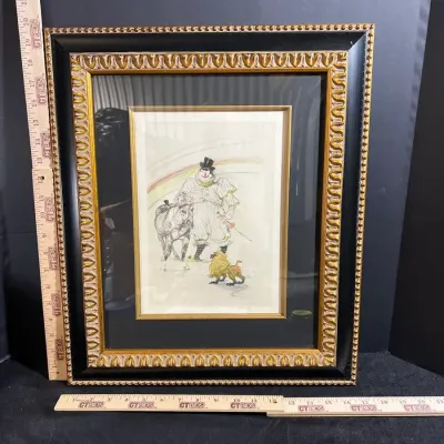 “At The Circus: Trained Pony & Baboon By Toulouse Lautrec
