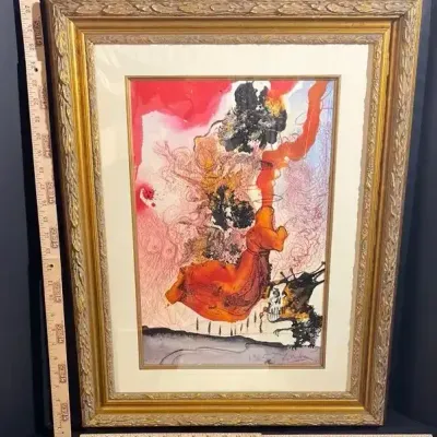 “Cadaver in Sepulchro” Original Lithograph by Salvador Dali