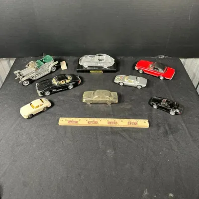 Collection Die Cast Cars & Glass Jaguar 