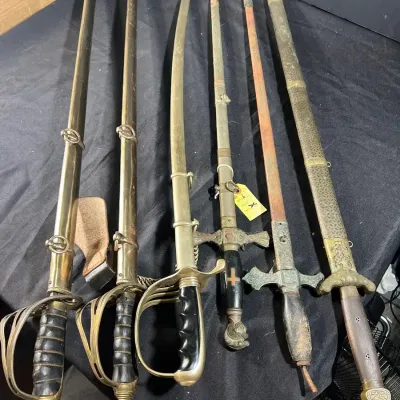 6 Ceremonial Swords Knights Of Columbus Or Templar
