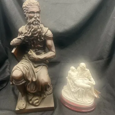 2 Michelangelo Replica Statues 