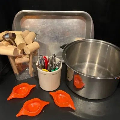 Crab Lobster Cookware Lot- Glasbake Imperial Baking Dishes, Stockpot, MORE