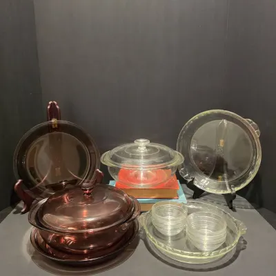 Vintage PYREX Lot- Pie Plates Lidded Casseroles