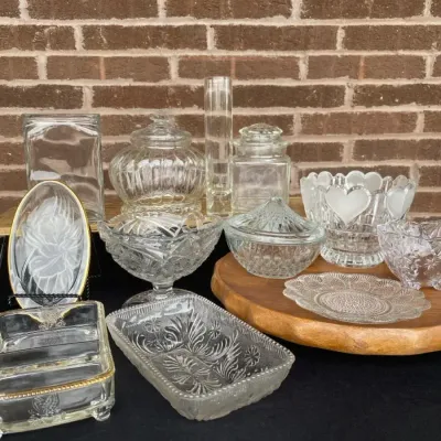 Shapely Vase Lot - Glass Flower Vases