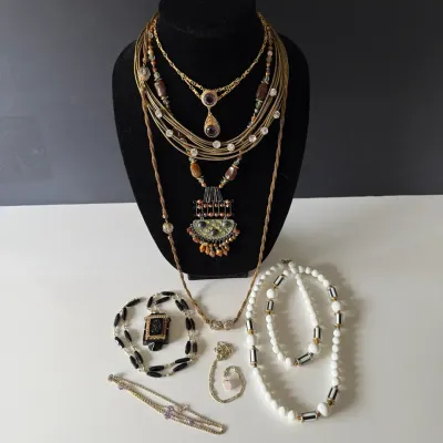Elegant Gold Necklace Lot
