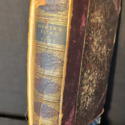 Homer's Iliad Leather Bound Book