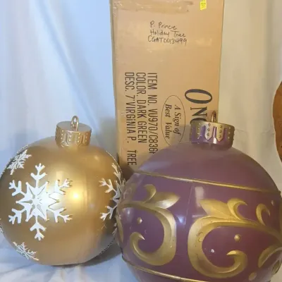 Oversize Ornaments And Prince Christmas Tree