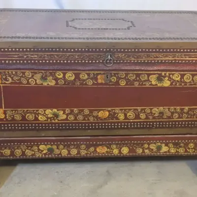 Chinese Style Chest On Stand