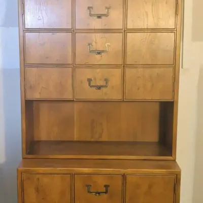 Mid Century Style 2-Piece Cabinet