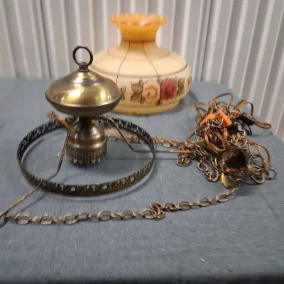 Vintage Hurrincane Hanging Light #1