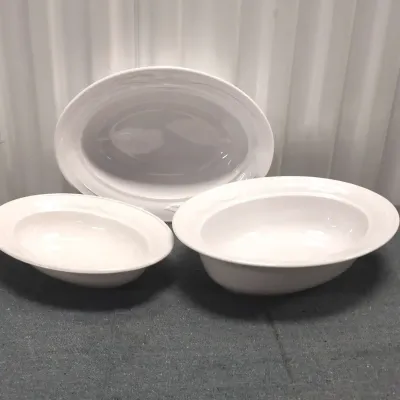 Corning Ware White Serving Bowls 