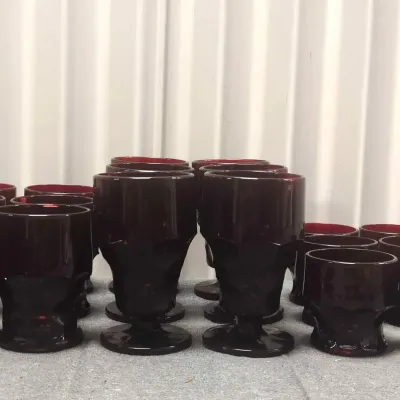 Anchor Hocking Royal Ruby Red  Goblets