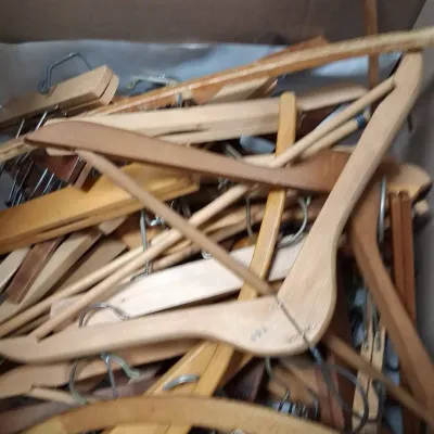 Wood Hangers Lot