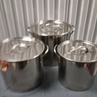 6 pc Stainless Steel Stock Pots