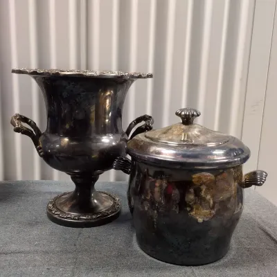 Silver Plated Wine & Ice Buckets