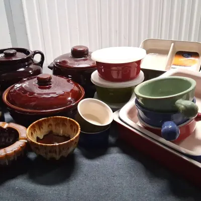 Stoneware, Crocks & @Home Bakeware Lot