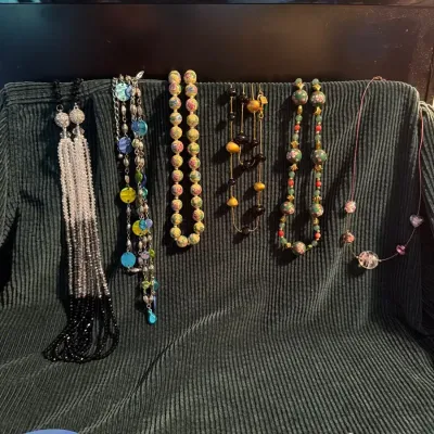 Assorted Beaded & Statement Necklaces – 6 Pieces